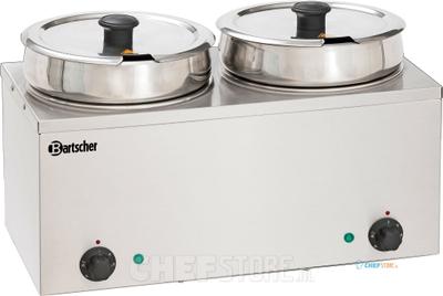 Bain Marie Hotpot, Elektrisch, 2x 6,5 liter, Bartscher 606065 1