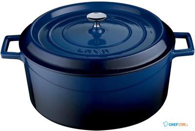 Lava Gietijzeren Braadpan Ø32 Blauw, CombiSteel 7013.2910 1