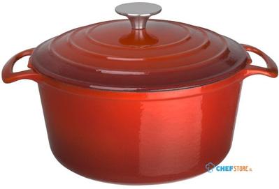 Ronde Braadpan | 4 liter | Rood | Vogue | GH305