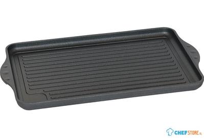 Eurolux Premium Grillplaat 43 X 28 X 2 5 cm Geribbeld - EU2002-3 1