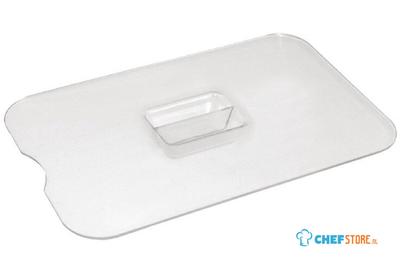 Kristallon plat deksel met lepeluitsparing voor 0,75L schaal | CB760