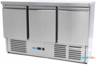 Maxima Koelwerkbank - 400 L - 137 cm - 3 Deuren - 09400435