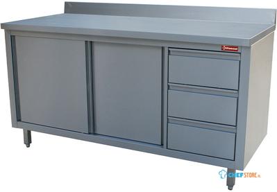 Diamond Kast met 2 Schuifdeuren, 3 Laden, Muraal. - TA207CD/B-D 1