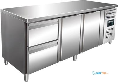 SARO Gekoelde Werkbank met 2 Deuren en 1x Set van 2 Lades Model KYLJA 3110 TN 1
