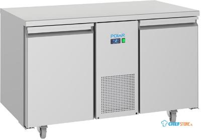 Polar U-Series Energiezuinige 2-Deurs Werkbank Koelkast 281Ltr - UA070