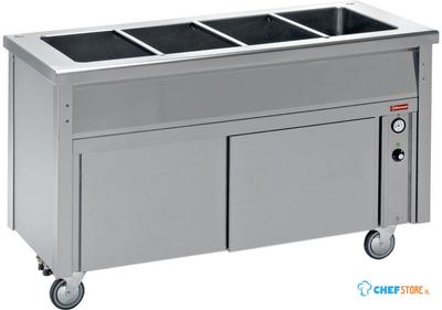 Diamond Bain-marie element op neutraal kast 4 GN 1/1 | BA15 1