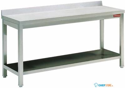 Diamond Werktafel met 1 Onderblad + Achterrand - TL1061D 1