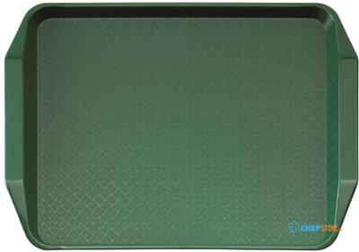 Cambro polypropyleen fastfood dienblad met handvatten groen 43x30cm | DE316