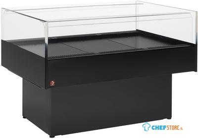 Panoramische Gekoelde Self-Service Toonbank - ZWART - Diamond BN150/V-B5/T2