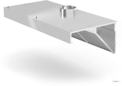 Afzuigkap Voor Muur Montage, HENDI, Profi Line, 1000x700x(H)450mm - HENDI 229286 1