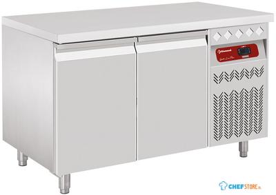 Koelwerkbank Geforceerd, 2 Deuren GN 1/1, 260 Lit., Diamond DT131/P9 1