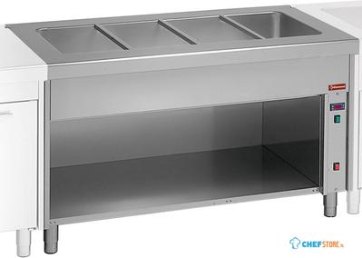 Diamond Bain-marie element op open kast 2x GN 1/1 | S80/BT08 1