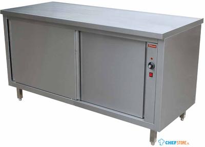 Verwarmde werktafelkast | Schuifdeuren | Standard Line | TE207/B | Diamond 1