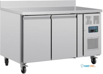 Polar U-Series Dubbele Deurs Werkbank Koeling met Achterwand 282Ltr - UA064