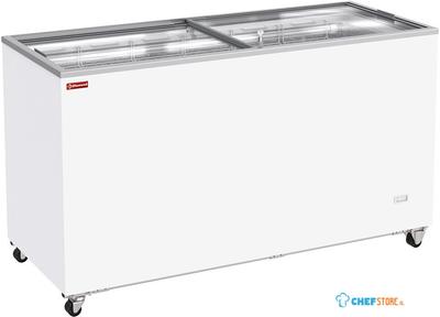 Diamond Kofferdiepvries, 503 Liter, Schuifdeksels op Wielen - GVL51-G5