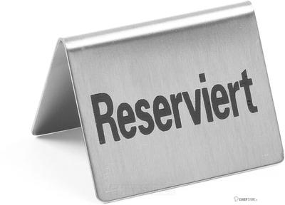 Hendi Tafelstandaard rvs Reserviert 52x40mm | 663707 1