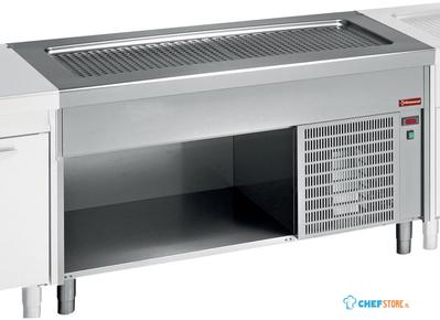 Element met Ondiepe Kuip op Open Kast 4x GN1/1 - Diamond S80/RPT15-R2 1