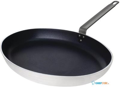 Vogue Aluminium Antiaanbaklaag Teflon Platinum Plus Ovale Koekenpan 36cm - HT988