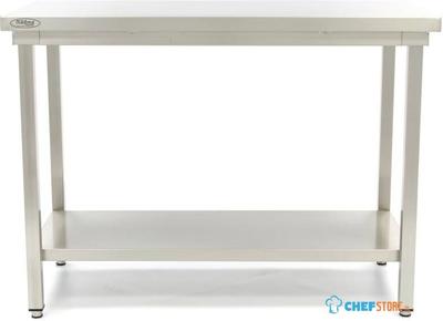 Maxima Werktafel RVS - 100 X 60 cm - Verstelbare Hoogte - met Onderschap - 09300956