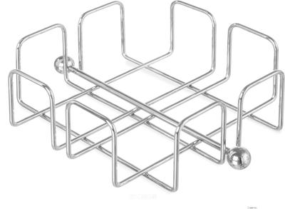 Hendi Servettenhouder liggend vierkant 19x19cm - Verchroomd - 428528 1