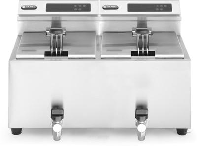 Hendi Friteuse Mastercook met aftapkraan digitaal - 2 x 8 l | 207376 1
