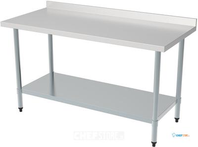 Demontabele RVS Werktafel | Bodemschap | Opstaande rand | Demontabel | 100cm| Combisteel | 7490.0065 1