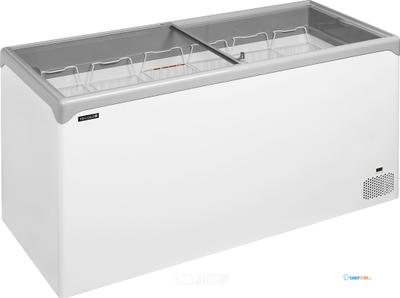 Elegante Diepvrieskist met Vlakke Glazen Schuifdeksels - NIC501SC