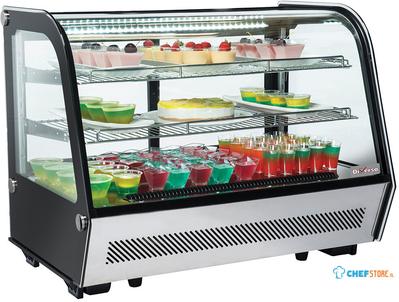 Diverso By Diamond Tafelmodel Koelvitrine, 3 Niveaus, Gebogen Glas - WR-DR16-B6 1