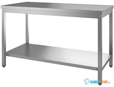 Gastro-Inox Werktafel van RVS met Onderblad, 1200(l)x700(d)x880(h)mm - 301.106