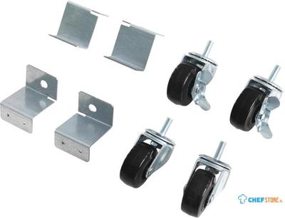 Polar Standaard & Wielen met Beugels en Rem (4 Stuks) - AJ542