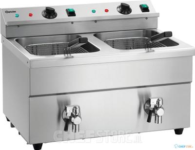 Inductiefriteuse 2x8l Plus, Bartscher 165119 1