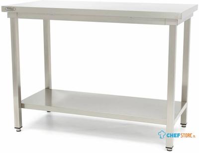 Maxima Werktafel RVS - 120 X 70 cm - Verstelbare Hoogte - 09364009