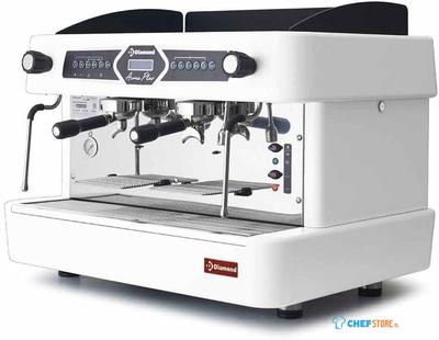 Diamond Espresso machine 2 groepen, automatisch (met display) - WIT | AROMA/2EW 1
