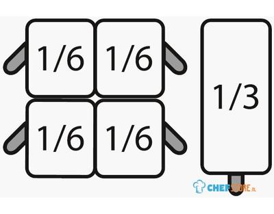 SARO Pastamandensets 4x 1/6 + 1x 1/3 - 423-8415 1