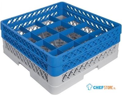 Bekerglaskorf CR-16 M/Opzet (1X CR-16 + 1X CR-0) - CaterRacks CR1612 1