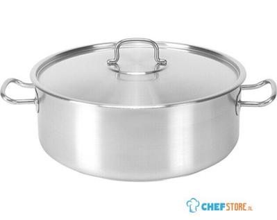 Kookpan Laag Ø30cm, 8,4 liter, Pujadas, RVS, 720028 1
