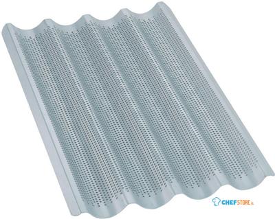 Diamond Bakplaat GN 1/1 voor stokbrood, geperforeerd in aluminium | AC/PA-GN 1