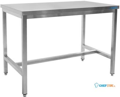 SARO Roestvaststalen Tafel Zonder Onderblad 600 mm Diepte 2000 Mm - 600-1040 1