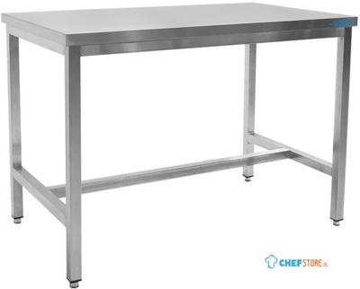 SARO Roestvast Stalen Tafel Zonder Onderblad 700 mm Diepte 1400 Mm - 700-1025 1