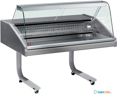 Gekoelde Vitrinetoonbank 150cm | Verrijdbaar | Schuifdeuren | Diamond | VR15-CR/R2 1