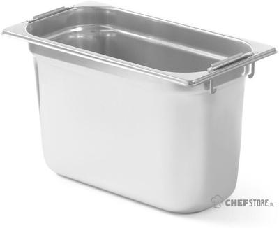 HENDI 803509 GN-container met intrekbare handgrepen, , GN 1/3, 7,8 Liter, (H)200mm