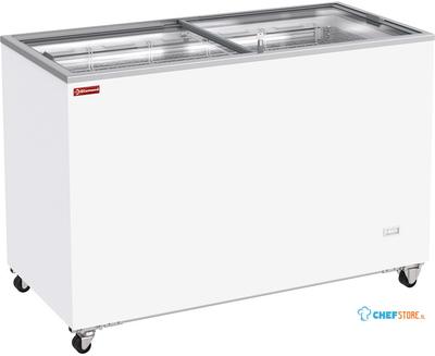 Diamond Kofferdiepvries, 410 Liter, Schuifdeksels op Wielen - GVL41-G4