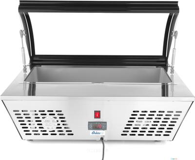 Tafelmodel salade display | 8x1/6 of 4x1/3 GN | Glazen deksel | Arktic 233672 1