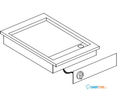 El.Bakplaat Glad 400V | Combisteel | 7266.0045 1