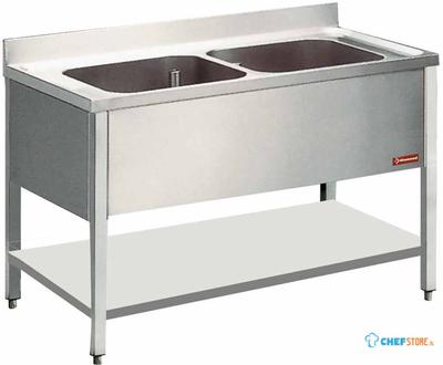 Diamond Spoeltafel met 2 Kuipen - L1421-D