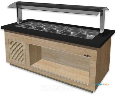 SARO Saladebar Model PREMIUM LINE SB K 200 OAK - PREMIUM LINE- SB-K 200 OAK 1