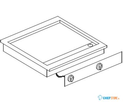El.Bakplaat Chroom 400V | Combisteel | 7266.0060 1