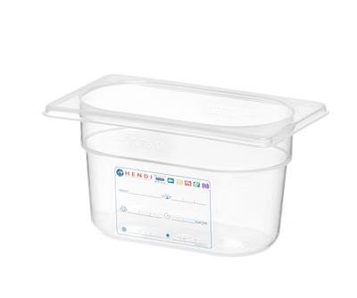 Hendi Voorraaddoos GN 1/9 100 mm IML polypropyleen | 880555 1