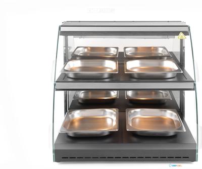 Hendi Warmhoudvitrine = Quartz tweelaags | 233962 1