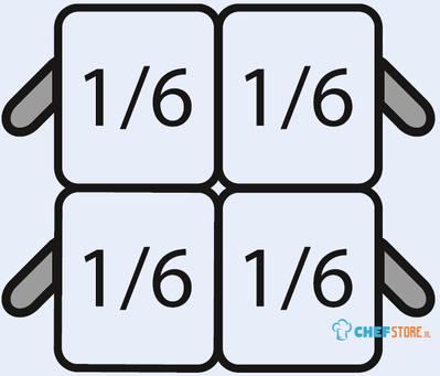 SARO E7/CPCEXA Pasta Mand Set: 4 X 1/6 GN - 423-4000 1